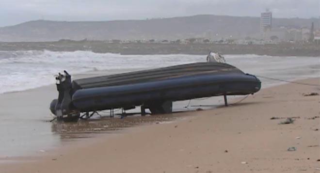 Portugal sailing tragedy rescue rib - sailors and rescuers were thrown into the water ©  SW